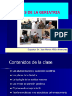 CLASE TEÓRICA 1. Bases de La Geriatría