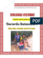 TERCERAS FESTIVAS. Pasillo para Piano Por Gerardo Betancourt.