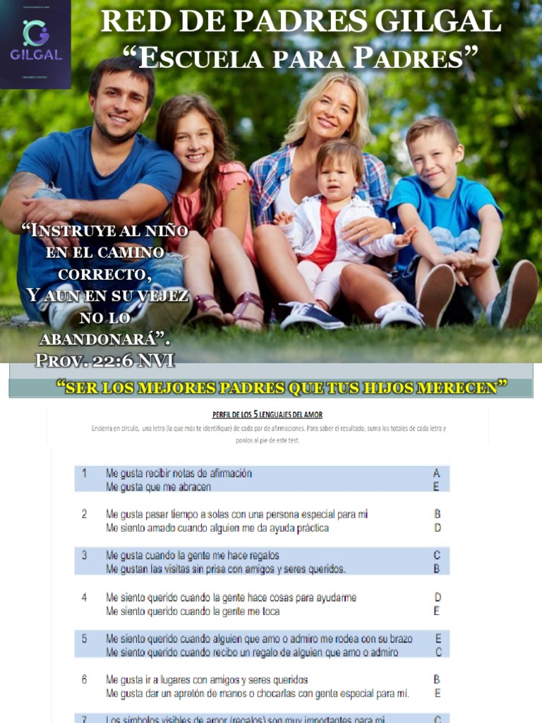 5 Lenguajes Del Amor. Test | PDF