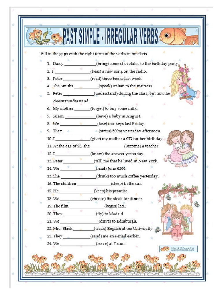 Past Simple-Irregular Verbs | PDF