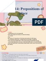 14 Prepositions of Place