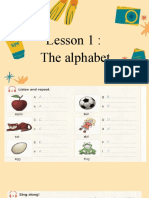 Lesson 1 Alphabet