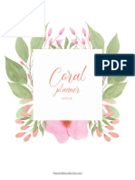 The Printable Collection Coral Planner Vertical EN