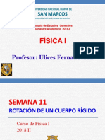 Semana 11 - Física I - Rotación de Un Cuerpo Rigido