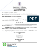 Sample Deed of Donation and Deed of Acceptance
