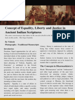 Concept of Euality, Liberty and Justice in Ancient Indian Scriptures