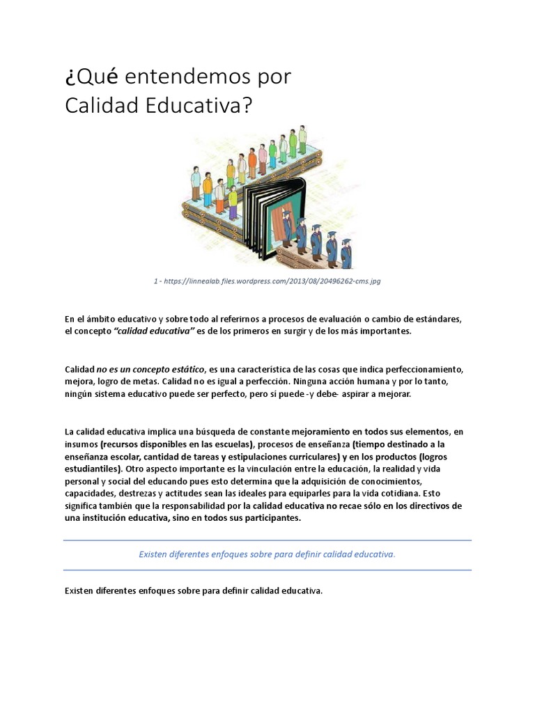 Calidad Educativa Pdf – Mejora de la calidad educativa – DFWNRI