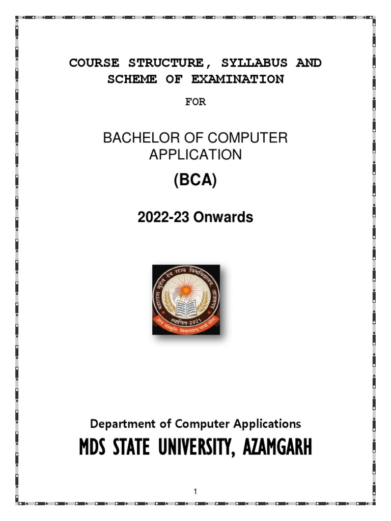 BCA Course Structure and Syllabus 2022-23 | PDF | World Wide Web ...