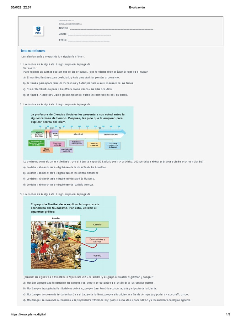 Pleno 2do de Secundaria | PDF | Feudalismo | Edades medias