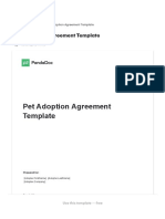PandaDoc - Pet Adoption Agreement Template For 2023