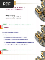 Module 2 Kinetics of A Particle-Force and Acceleration