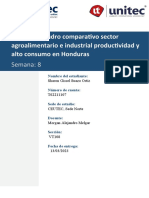 Tarea 8.1 Cuadro Comparativo Sector Agroalimentario e Industrial, Productividad y Alto Consumo en Honduras