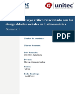 Tarea 3.1 Ensayo Crítico Relacionado Con Las Desigualdades Sociales en Latinoamérica