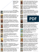 Tarot Cheat Sheet 3 Page PDF