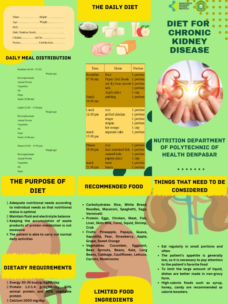 Kidney Disease Diet Guidelines | PDF | Vegetables | Diet (Nutrition)