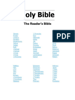 Holy Bible: The Reader's Bible
