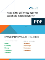 Social and Natural Sciences