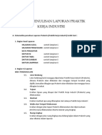 Format Penulisan Laporan PKL