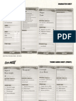 City of Mist RPG - Character Sheets