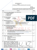 Revision Paper Bio-12, Unit-X, Set-1,2022-23