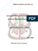 External Market Assessment and Internal Analysis Guideline
