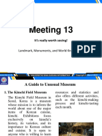 Meeting 13: It's Really Worth Seeing!