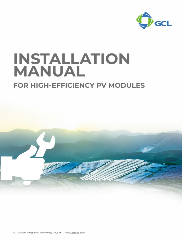 GCLSI PV Module Installation Guide | PDF | Solar Panel | Forklift