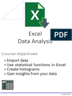 Microsoft Excel Data Analysis For Beginners, Intermediate and Expert