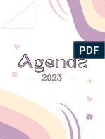 Agenda Emprendedora 2023 Moderna Alegre Coral Morado Amarillo