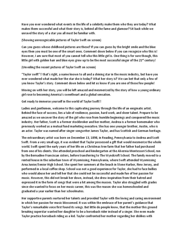 Taylor Swift | PDF | Taylor Swift