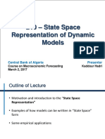 L-10 State Space Representation of Dynamic Models - KH