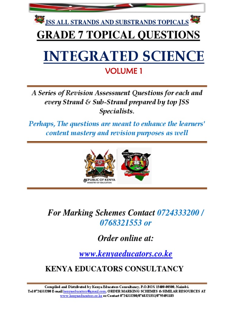 Grade 7 Integrated Science Revision Questions | PDF