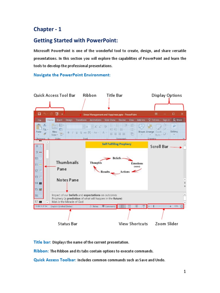 Power Point Chapter - 1 | PDF | Graphical User Interfaces | Microsoft ...