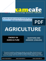 Energy in Agriculture - Practice Set 1