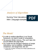 106 Analysis of Algorithms With C Language Example