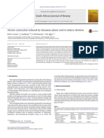 Uterine Contraction Induced by Ghanaian Plants Use