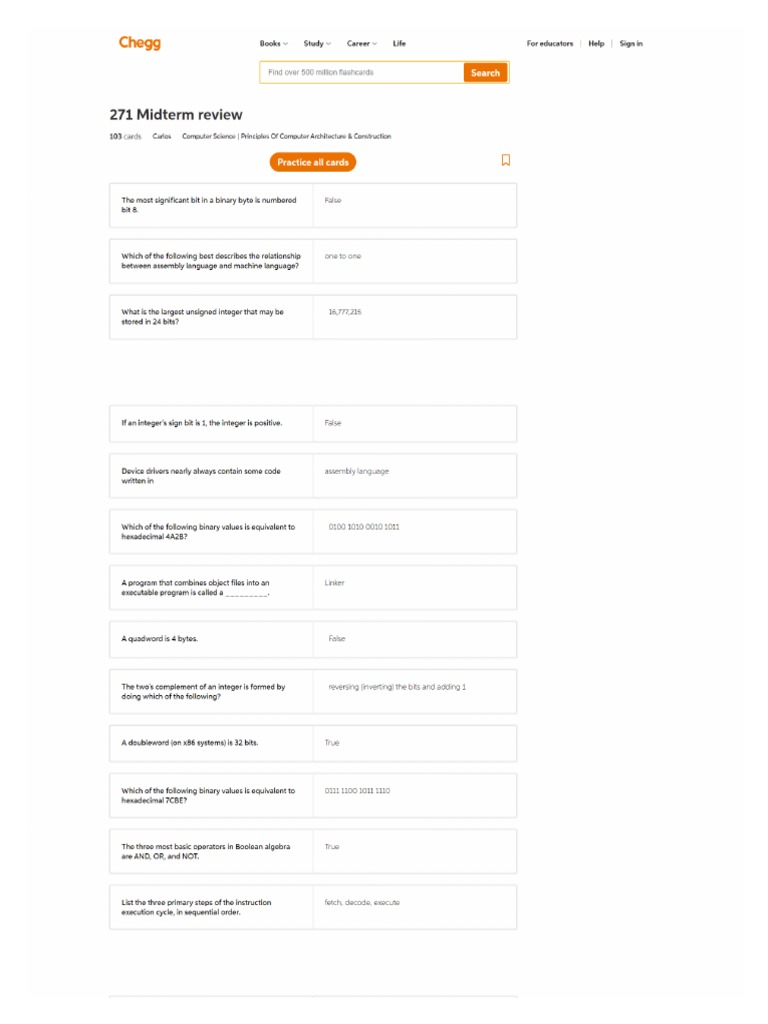 Screencapture Chegg Flashcards 271 Midterm Review Deck 2023 01 09 07