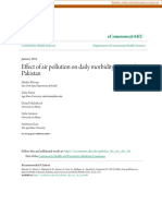 Effect of Air Pollution On Daily Morbidity in Karachi, Pakistan