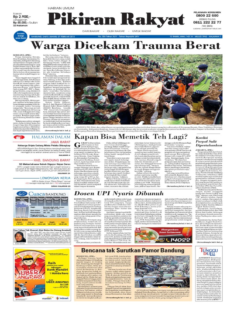 Pikiran Rakyat 27 Februari 2010 | PDF