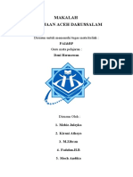 Makalah Kerajaan Aceh Darussalam: Disusun Untuk Memenuhi Tugas Mata Kuliah: Guru Mata Pelajaran