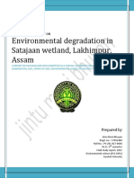 STUDY OF RELATIVE WATER QUALITY PARAMETERS IN SATAJAN BIRD SANCTURY Water Marked