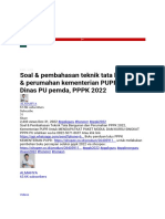 Soal & Pembahasan Teknik Tata Bangunan & Perumahan Kementerian PUPR Serta Dinas PU Pemda, PPPK 2022