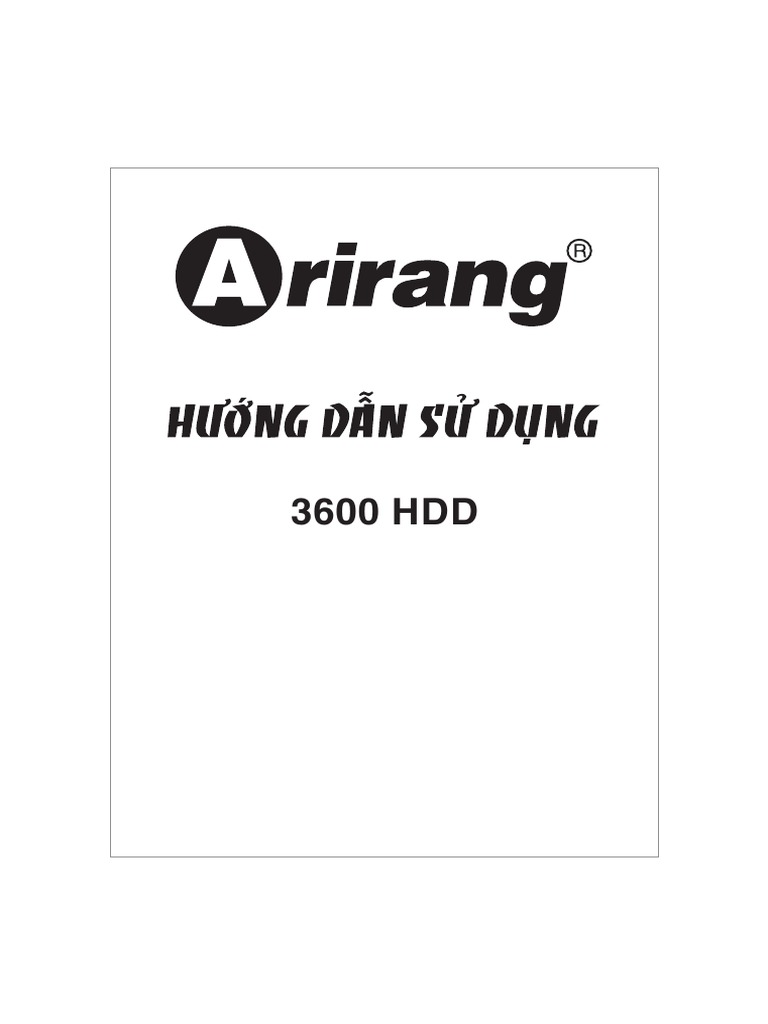 HDSD 3600 HDD | PDF