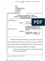 Liberi V Taitz - Plaintiffs Opposition To Intelius MTD Doc 390