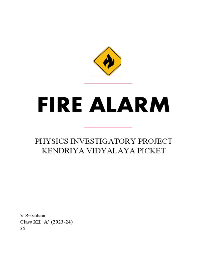 Fire Alarm Project PDF Electrical Resistance And Conductance
