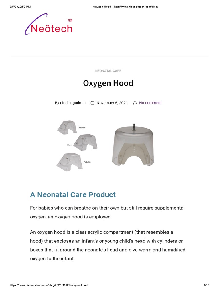 Oxygen Hood Http Www Niceneotech Blog Pdf Neonatal