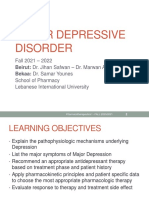 Major Depressive Disorder 2021-2022