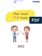 Plan Anual 2022 - 3º y 4º Grado