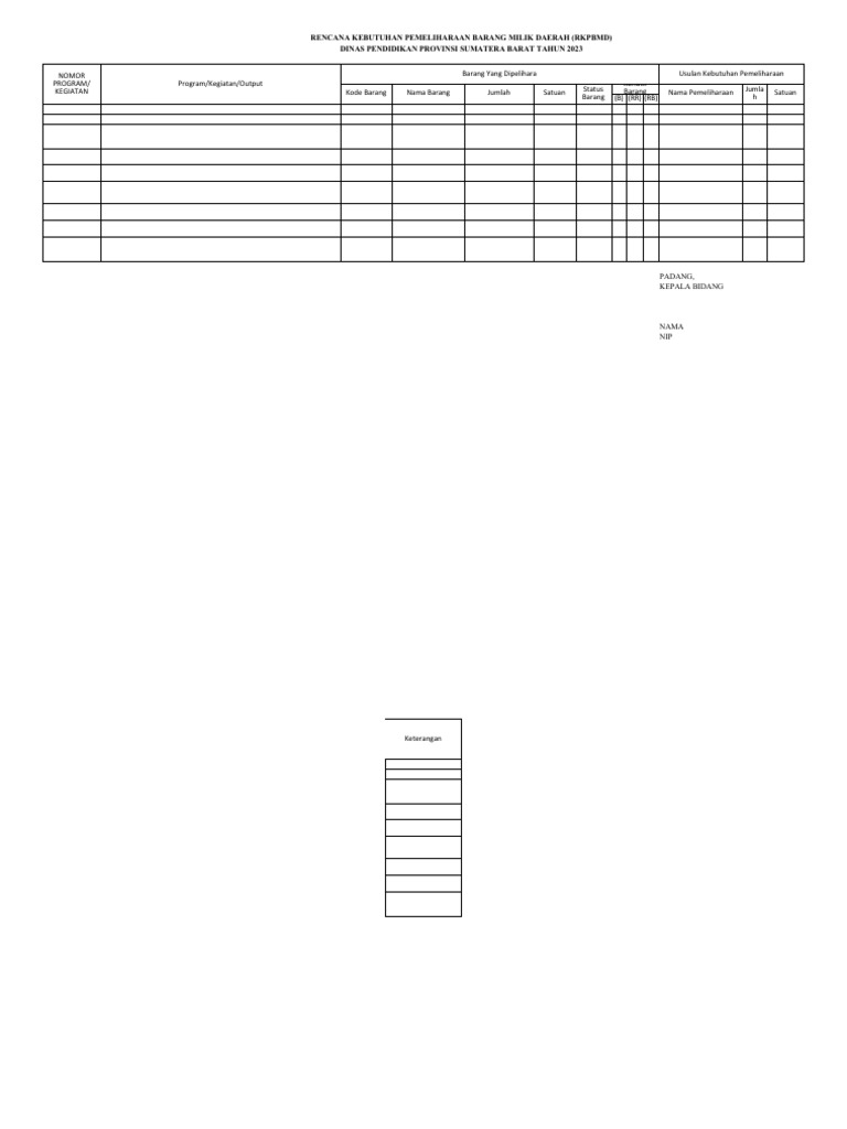 Form RKBMD | PDF