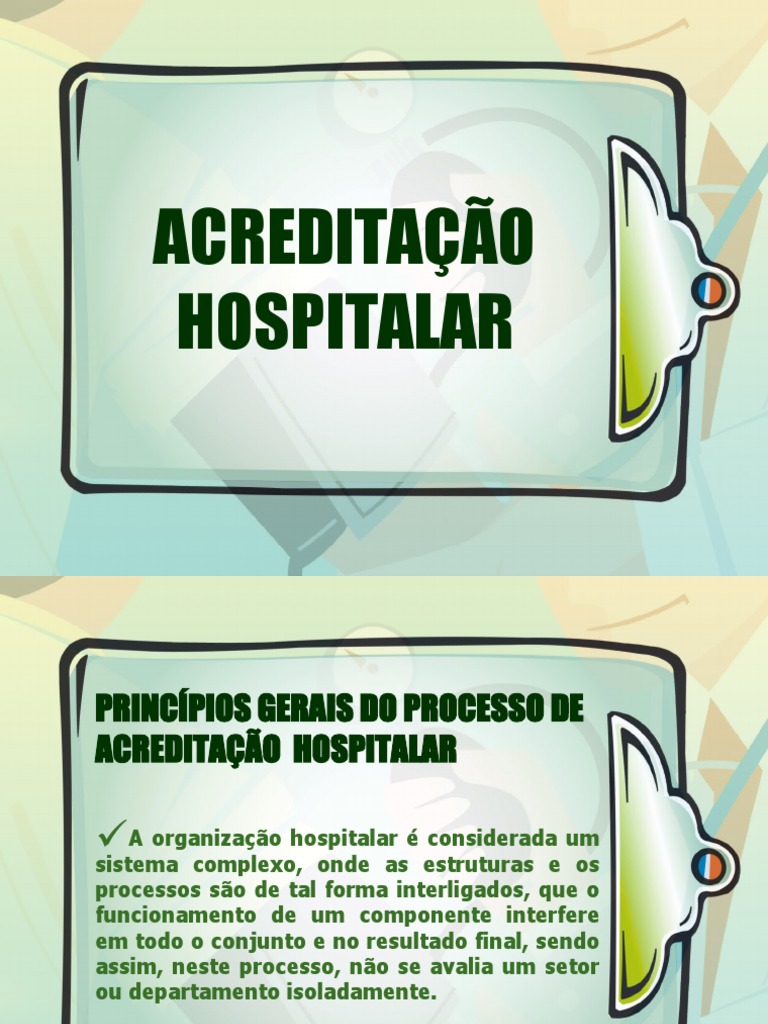 Acreditação Hospitalar Ii | PDF | Enfermagem | Qualidade (negócios)